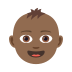 👶🏾 baby: medium-dark skin tone display on JoyPixels